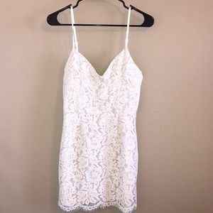 Tobi white floral tank top dress
